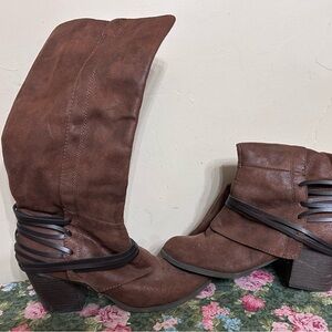 Brown Leather Women's Boots